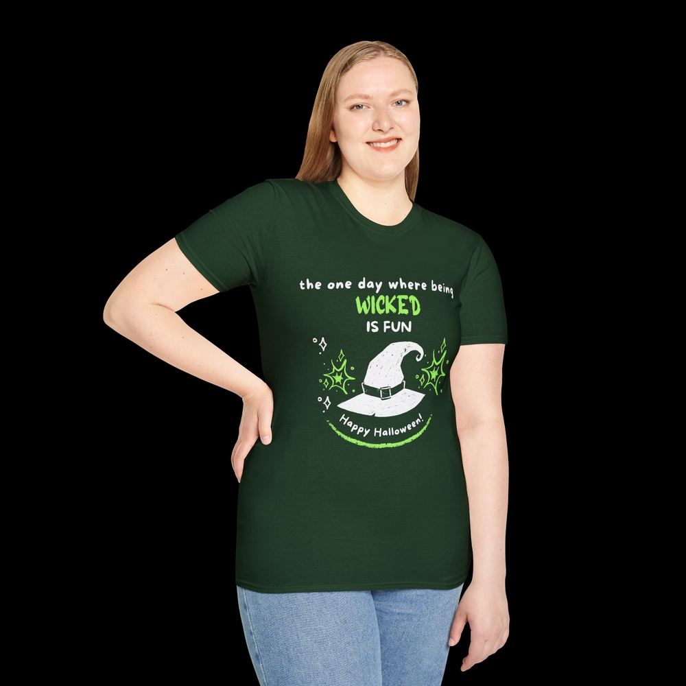 Green Halloween Graphic T-Shirt